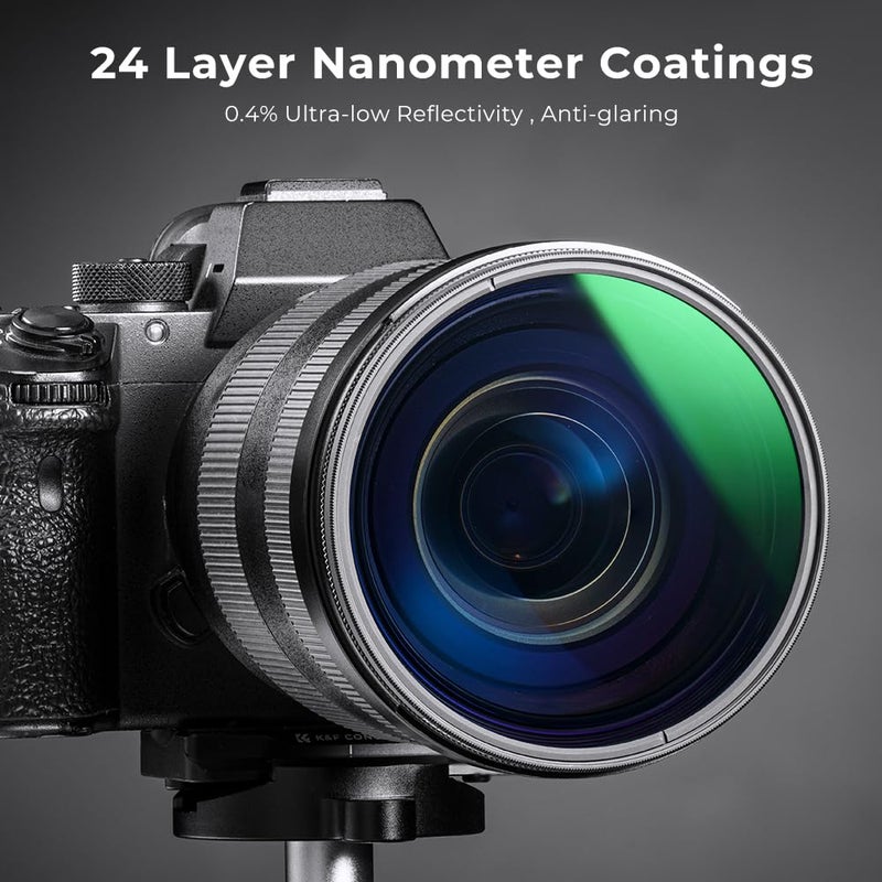 K&F CONCEPT 55mm Lens Filter Kit Neutral Density ND8 ND64 CPL Circular Polarizer Filter Set with 24 Multi-Layer Coatings for Camera Lens - Image 4